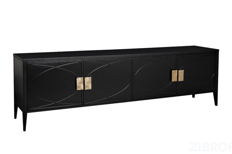 151SV-00005 Тумба под TV черная 200*60*40см