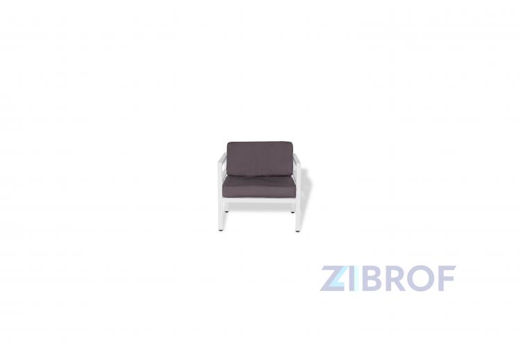 "Эстелья" кресло, каркас из алюминия. Размер 730х780х780 мм