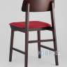 Комплект из четырёх стульев ODEN мягкая тканевая красная обивка