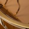 Консоль коричневое стекло/золото 13RXC4034-GOLD
