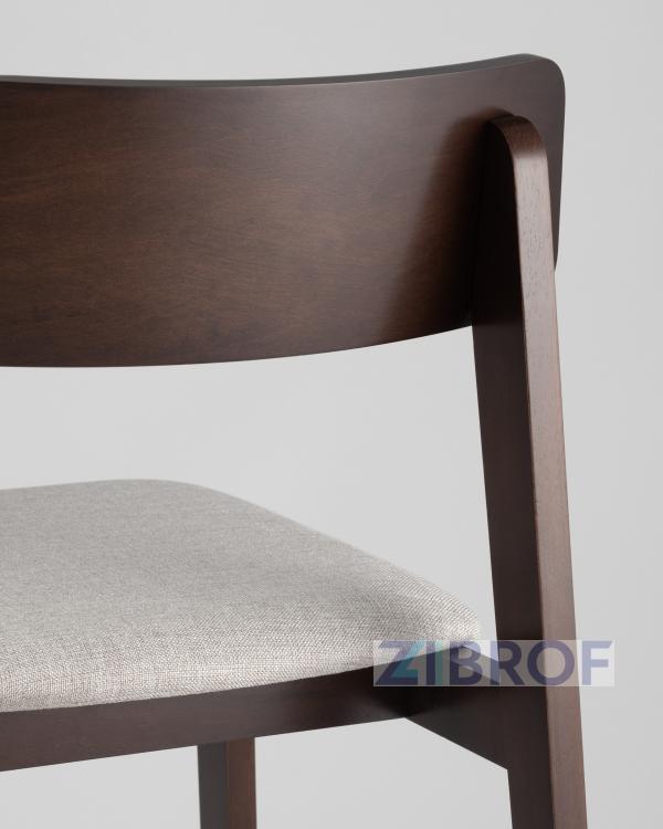 Комплект из четырёх стульев ODEN мягкая тканевая серая обивка