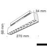 Трековый светильник Technical TR014-2-20W3K-B