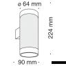 Настенный светильник (бра) Technical C027WL-L10B