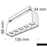 Трековый светильник Technical TR014-2-10W4K-B