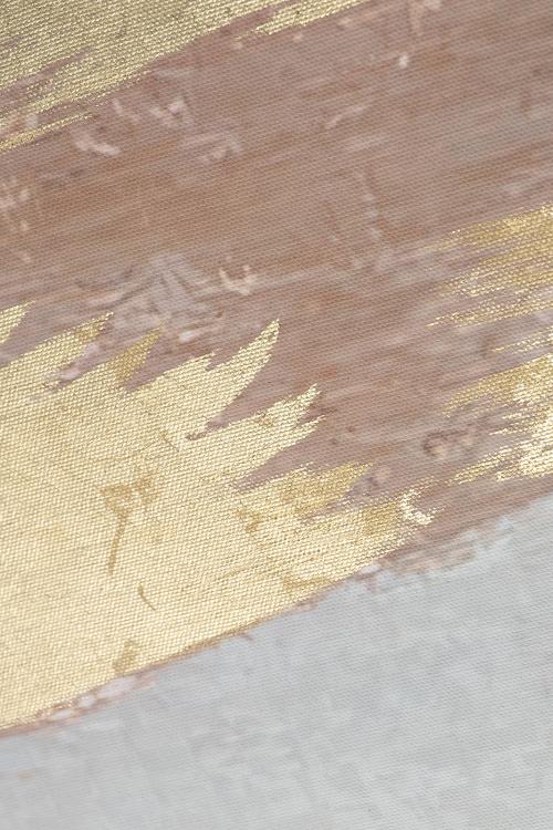 89VOR-GOLDEN ART-2  Холст "Золотое искусство-2" 70*100 см,багет латунь, зол.поталь