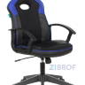 компьютерное игровое Бюрократ VIKING-11/BL-BLUE черный/синий обивка экокожа/ткань крестовина пла