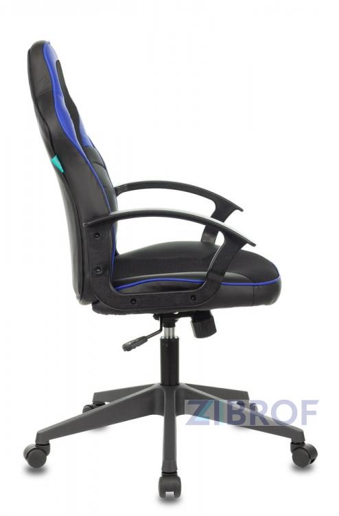 компьютерное игровое Бюрократ VIKING-11/BL-BLUE черный/синий обивка экокожа/ткань крестовина пла