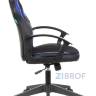 компьютерное игровое Бюрократ VIKING-11/BL-BLUE черный/синий обивка экокожа/ткань крестовина пла