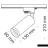 Трековый светильник Technical TR004-1-GU10-W