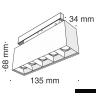 Трековый светильник Technical TR014-2-10W3K-B