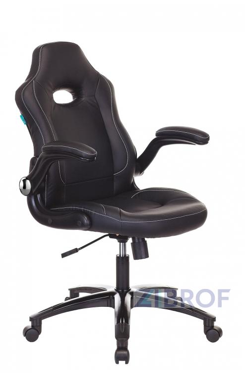 компьютерное игровое Бюрократ VIKING-1N/BLACK черный обивка экокожа крестовина пластик