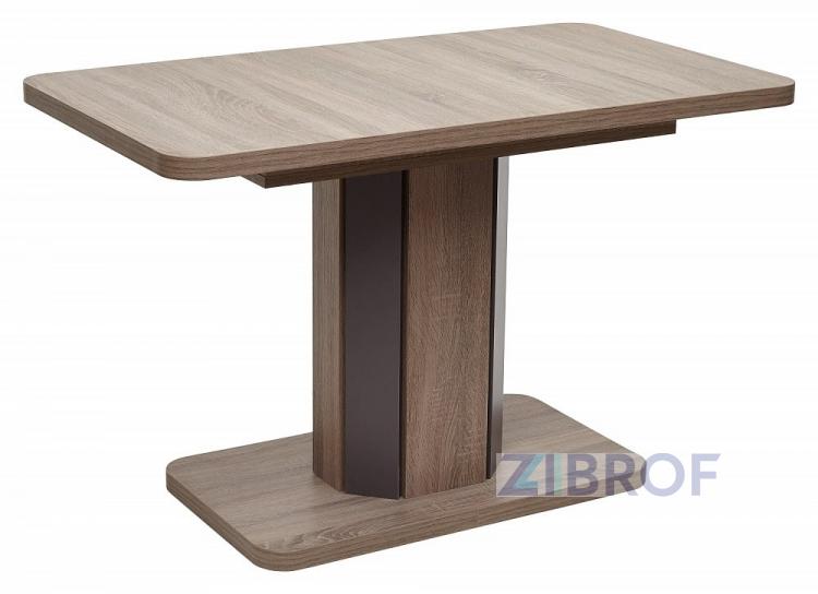 Стол обеденный Stork раскладной 120-160*75 дуб/ вольфрам