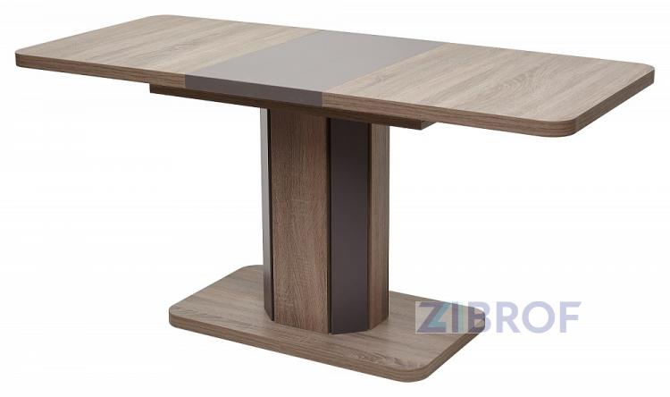 Стол обеденный Stork раскладной 120-160*75 дуб/ вольфрам