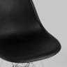 Стул DSR черный, полипропилен, основание хромированный металл, ножки с резиновыми прокладками 78х45,5х52,5 см