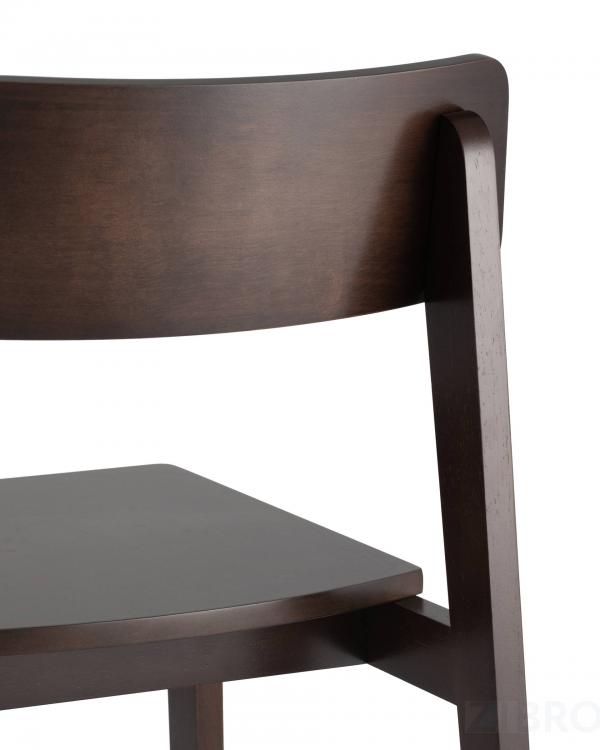 Комплект из двух стульев ODEN WOOD из массива гевеи эспрессо