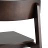 Комплект из двух стульев ODEN WOOD из массива гевеи эспрессо