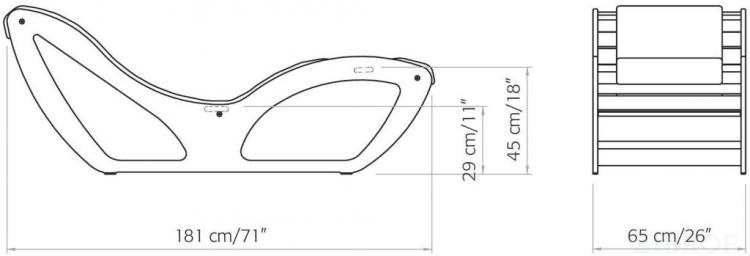 Шезлонг CHAISE LONGUE