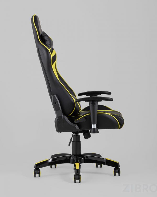 Игровое кресло компьютерное TopChairs Corvette желтое геймерское