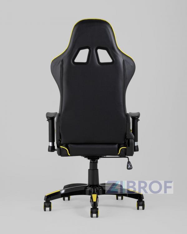 Игровое кресло компьютерное TopChairs Corvette желтое геймерское