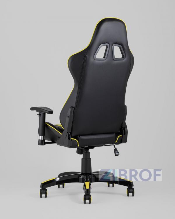 Игровое кресло компьютерное TopChairs Corvette желтое геймерское