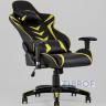 Игровое кресло компьютерное TopChairs Corvette желтое геймерское