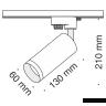Трековый светильник Technical TR004-1-GU10-B
