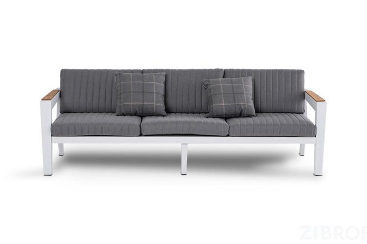 "Фореста" Трехместный диван из алюминия с подушками