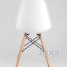 Tulip, стол 80 см, 2 стула Eames DSW белые
