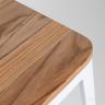 Стул барный Tolix WOOD белый глянцевый, металл с порошковым покрытием, светлое дерево, металл Стул барный Tolix WOOD белый глянцевый, металл с порошковым покрытием, светлое дерево, металл