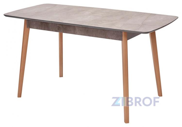 Стол обеденный 29 Gray Marble раскладной 120-150*75 серый мрамор
