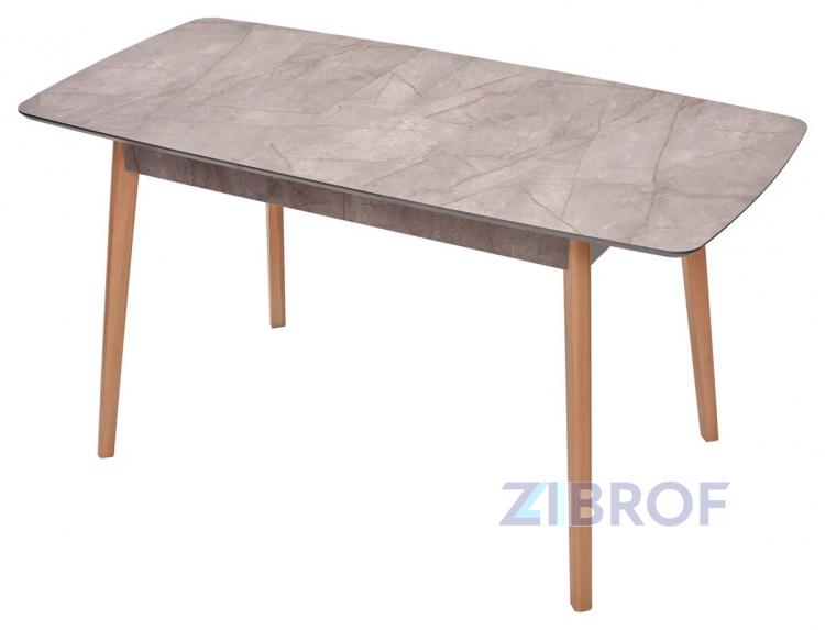 Стол обеденный 29 Gray Marble раскладной 120-150*75 серый мрамор