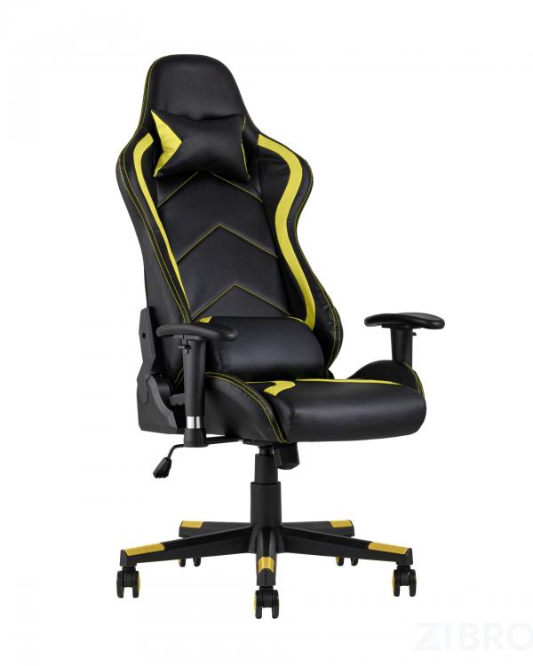 Игровое кресло компьютерное TopChairs Cayenne желтое геймерское
