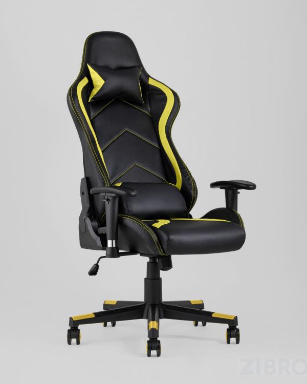 Игровое кресло компьютерное TopChairs Cayenne желтое геймерское