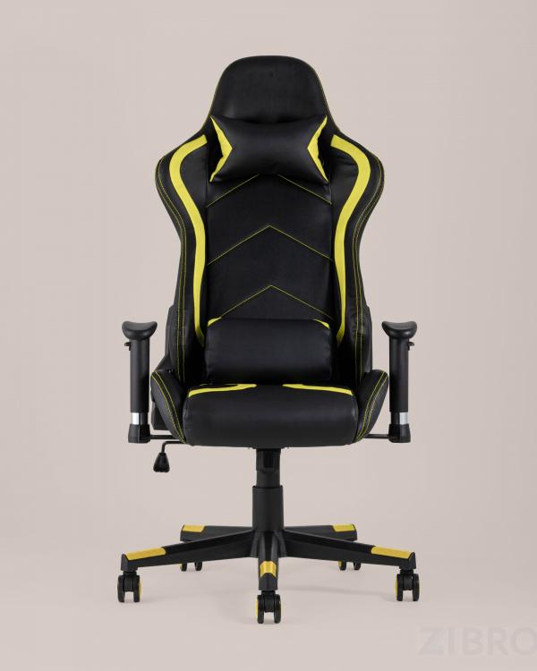 Игровое кресло компьютерное TopChairs Cayenne желтое геймерское