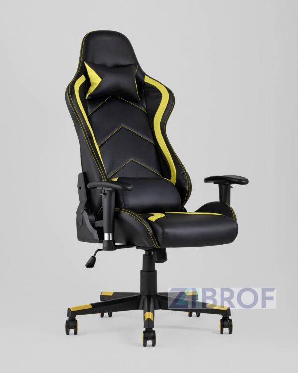 Игровое кресло компьютерное TopChairs Cayenne желтое геймерское