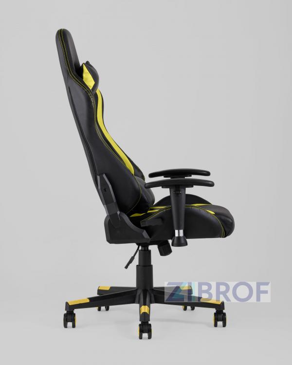 Игровое кресло компьютерное TopChairs Cayenne желтое геймерское