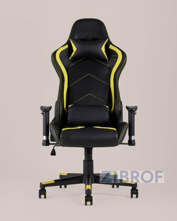 Игровое кресло компьютерное TopChairs Cayenne желтое геймерское