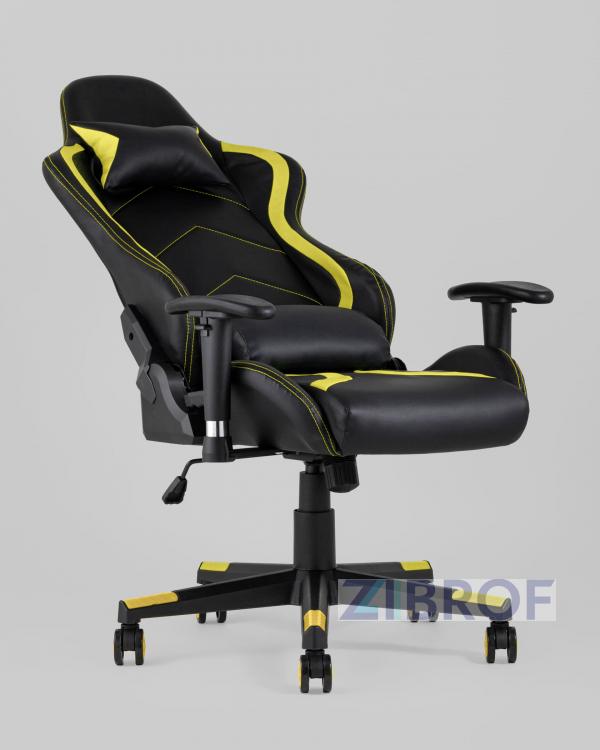 Игровое кресло компьютерное TopChairs Cayenne желтое геймерское