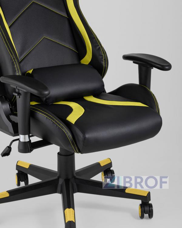 Игровое кресло компьютерное TopChairs Cayenne желтое геймерское