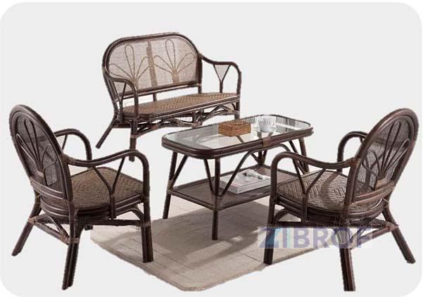 Комплект Yokohaina МК-6112-LB (софа/МК-6104, 2 кресла/МК-6103 и столик/МК-6105) 0х0х0 Коричневы