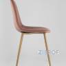 Стул Валенсия бархат розовый, металл, принт цвета натурального дерева, обивка мебельный бархат Стул Валенсия бархат розовый, металл, принт цвета натурального дерева, обивка мебельный бархат
