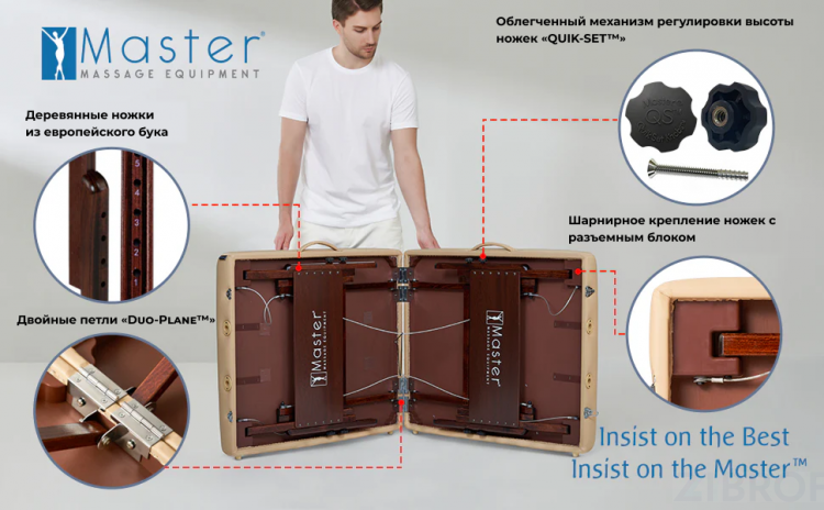 Массажный стол складной Master Del Ray Pro, ширина 71 см Массажный стол складной Master Del Ray Pro, ширина 71 см