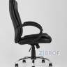 Компьютерное кресло TopChairs Atlant офисное черное обивка экокожа, механизм качания Top Gun пятилучье