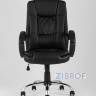 Компьютерное кресло TopChairs Atlant офисное черное обивка экокожа, механизм качания Top Gun пятилучье