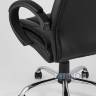 Компьютерное кресло TopChairs Atlant офисное черное обивка экокожа, механизм качания Top Gun пятилучье