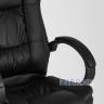 Компьютерное кресло TopChairs Atlant офисное черное обивка экокожа, механизм качания Top Gun пятилучье