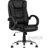 Компьютерное кресло TopChairs Atlant офисное черное обивка экокожа, механизм качания Top Gun пятилучье
