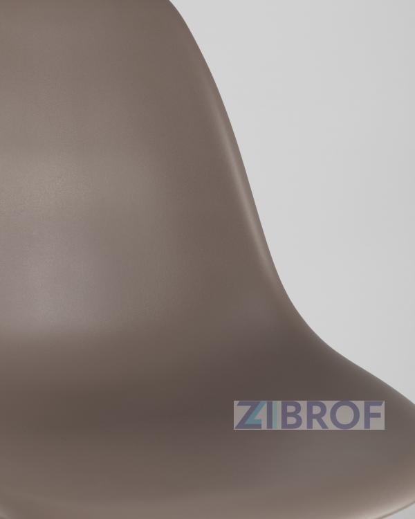 Стул Style DSW темно-серый, высокопрочный литой полипропилен, сталь, натуральный массив бука