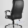 Компьютерное кресло TopChairs Control офисное черное обивка экокожа, механизм качания Top Gun