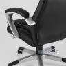 Компьютерное кресло TopChairs Control офисное черное обивка экокожа, механизм качания Top Gun